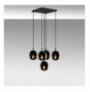 Chandelier Opviq Efe - 2171 Black Fume