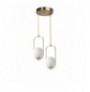 Chandelier Opviq Ahu 2 Li Tepsili Beyaz Caml? Eskitme Sark?t White Copper