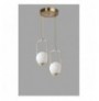 Chandelier Opviq Ahu 2 Li Tepsili Beyaz Caml? Eskitme Sark?t White Copper