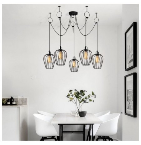 Chandelier Opviq Tel - 6691 Black