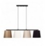 Chandelier Opviq Varlik - 10815 Black Gold White Beige