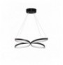 Chandelier Opviq Eriphos Black-Yellow Light Black