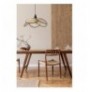 Chandelier Opviq Pervane Tekli Caml? Rattan Sark?t FumeBeige