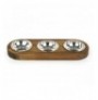 Pet Food Bowl Hannah Home PET016 Walnut