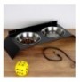 Pet Food Bowl Hannah Home PET018 Black