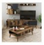 Set Living Room Hannah Home Madrid - Anthracite Walnut