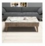 Set Living Room Hannah Home Milan - Walnut, White Marble