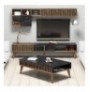 Set Living Room Hannah Home Milan - Walnut, Black