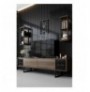 Set Living Room Hannah Home Black Line - Walnut, Black