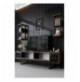 Set Living Room Hannah Home Black Line - Walnut, Black