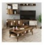 Set Living Room Hannah Home Madrid - White Walnut