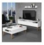 Set Living Room Hannah Home Best - White