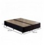 Double Bed Base Hannah Home Ela Double - Black (160 x 200) Black