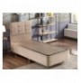 Single Bed Base & Headboard Hannah Home Polo - Light Brown (90 x 190) Light Brown