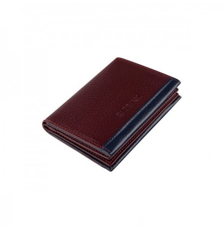 Man's Wallet Paola - Claret Red, Dark Blue Claret Red Dark Blue