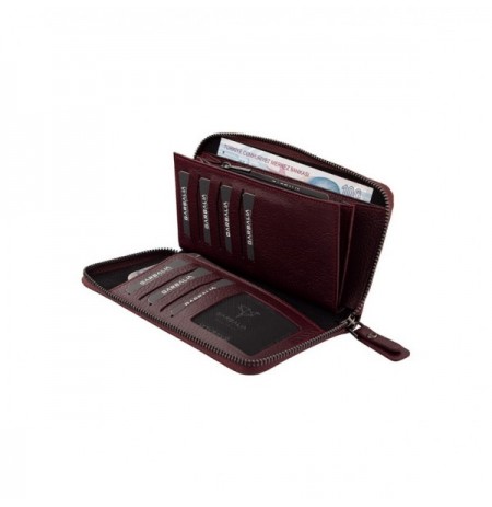 Woman's Wallet Arthur - Claret Red Claret Red