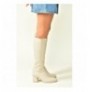 Woman's Boots J848300109 - Beige Beige