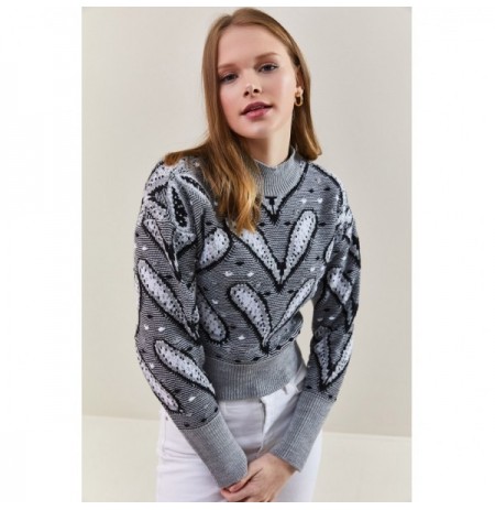 Woman's Sweater 20235009 - Grey Grey