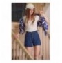 Woman's Shorts ALC-X7887 - Navy Blue Navy Blue