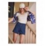 Woman's Shorts ALC-X7887 - Navy Blue Navy Blue