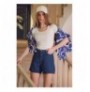 Woman's Shorts ALC-X7887 - Navy Blue Navy Blue