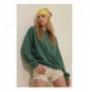 Woman's Sweatshirt ALC-669-001 - Green Green