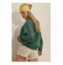 Woman's Sweatshirt ALC-669-001 - Green Green