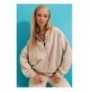 Woman's Sweatshirt MDA-1029 - Beige Beige