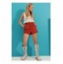 Woman's Shorts ALC-782-001 - Tile Red Tile Red