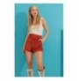 Woman's Shorts ALC-782-001 - Tile Red Tile Red