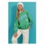 Woman's Sweatshirt ALC-X8960 - Green Green