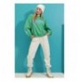 Woman's Sweatshirt ALC-X8960 - Green Green