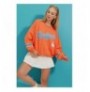 Woman's Sweatshirt ALC-X8960 - Orange Orange