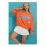 Woman's Sweatshirt ALC-X8960 - Orange Orange