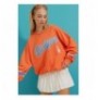 Woman's Sweatshirt ALC-X8960 - Orange Orange