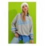 Woman's Sweatshirt ALC-X8960 - Grey Grey