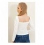 Woman's Blouse ALC-X7319 - White White