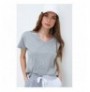 Woman's T-Shirt ALC-1045-A - Grey Melange Grey