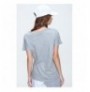 Woman's T-Shirt ALC-1045-A - Grey Melange Grey