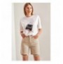 Woman's Shorts 40901048 - Beige Beige