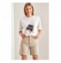 Woman's Shorts 40901048 - Beige Beige