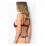 Bra & Panties Set 001-000037 - Claret Red