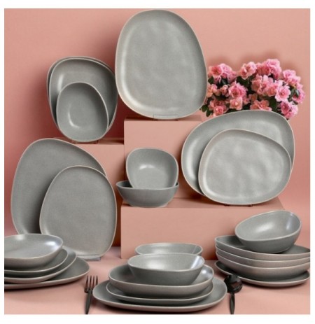 Set pjatash (24 Pc) Hermia CTKYEMEKTETRA6470000000024 Grey