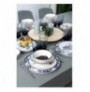 Dinner Set (24 Pieces) Hermia X000141420000000 WhiteBluePurple