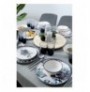 Dinner Set (24 Pieces) Hermia X000141420000000 WhiteBluePurple