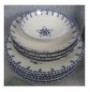 Dinner Set (24 Pieces) Hermia GBSATN24Y4R1654 WhiteBlue