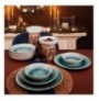 Dinner Set (18 Pieces) Hermia GBSATN18Y1E1657 WhiteBlue