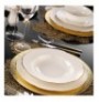 Dinner Set (83 Pieces) Hermia BNOLY83YT120 White Copper