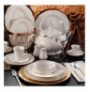 Dinner Set (83 Pieces) Hermia BNOLY83YT120 White Copper