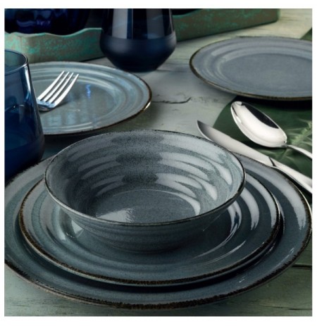 Dinner Set (24 Pieces) Hermia TN24Y2730P01 Blue